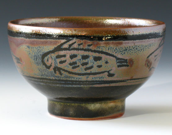 6 inch bowl shino over slip